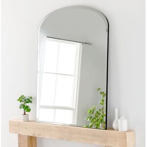 Ebern Designs Isaian Wood Framed Leaning Overmantle Mirror Black 120cm H X 91cm W X 2cm D Image