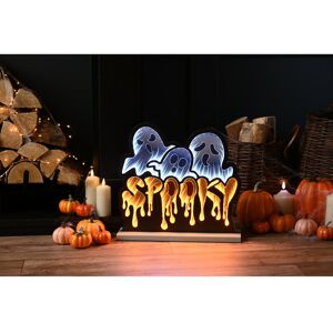 The Seasonal Aisle 40Cm Infinity Spooky Ghosts Amber;White 367cm H X 40cm L X 1.3cm D Image