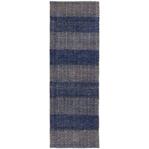 Sol 27 Outdoor Aaisha Jute Flatweave Navy Rug Navy Runner 66 x 200cm Image