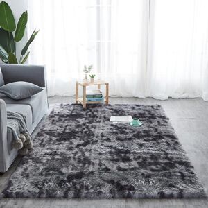 17 Stories Chalan Shaggy Dark Grey Rug Grey Rectangle 120 x 170cm Image