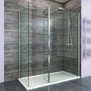 Belfry Bathroom Heathcote Rectangular Walk In Shower Enclosure Aluminum 190 H x 70 W x 76 D Image