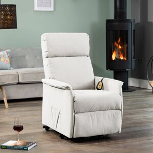 17 Stories Susana Electric Lift Assist Rise and Recline Chair - Stone Stone 98cm H X 66cm W X 90cm D Image