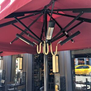 Goldsun Electric Patio Heater Black 11.9cm H X 50cm W X 11.2cm D Image