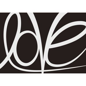 East Urban Home Frane Machine Woven Black/White Rug Black/White Rectangle 155 x 230cm Image