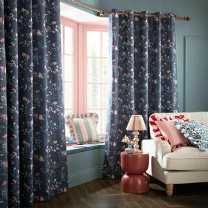 Cath Kidston Paper Birds Blackout Eyelet Curtain 163" W x 229" L Image