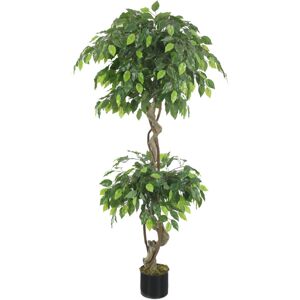 The Seasonal Aisle Artificial Ficus Tree in Pot Liner Green 150cm H X 40cm W X 40cm D Image
