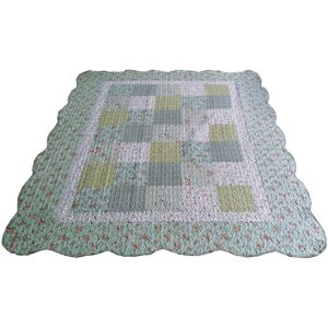 Fleur De Lis Living Derosier Patchwork Blanket Multicolor 155 x 220cm Image