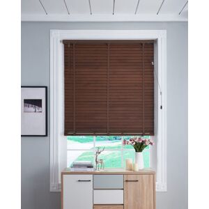 17 Stories Room Darkning Venetian Blind Walnut 110cmW x 160cmL Image