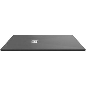 Nuie 1200 x 800 mm Standard Shower Tray Grey Slate 3.3cm H x 80cm W x 160cm D Image