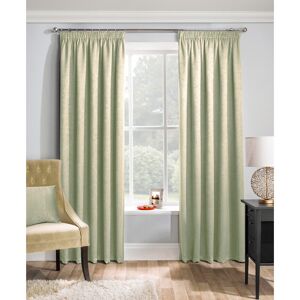 17 Stories Arlean Pencil Pleat Room Darkening Thermal Curtains Green 91 W x 73 D cm Image