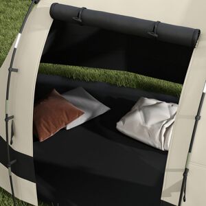 Outsunny 4 Person Tent with Carry Bag Beige 5 Person Image