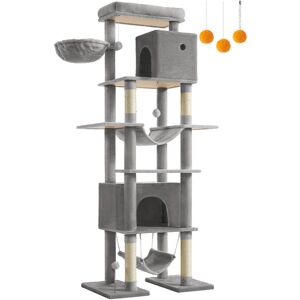 FEANDREA 201cm H Cat Tree Grey 201cm H X 48cm W X 78cm D Image