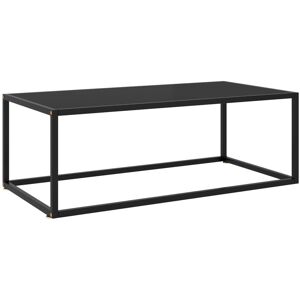 Ebern Designs Adhvik Frame Coffee Table Black 35cm H x 100cm W x 50cm D Image