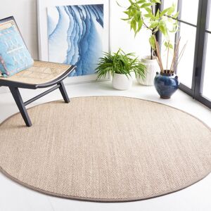 Blue Elephant Torbin Machine Woven Beige Rug Beige Round 122cm Image