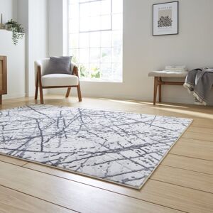 Think Rugs Artemis Artemis area rug Machine Woven Rectangle Silver Silver Rectangle 80 x 150cm Image