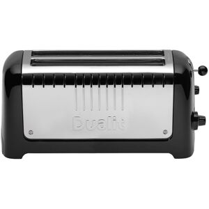Lite Dualit 4 Slice 2 Long Slot Toaster Black Stainless Steel 2 - Slice Image