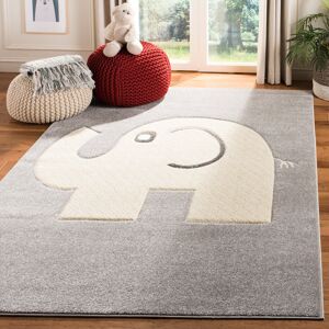 Zoomie Kids Tribeca Power Loom Grey/Ivory Rug Grey/Ivory Rectangle 160 x 229 cm Image