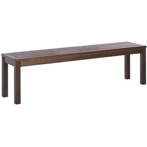 Rosalind Wheeler Sylvere Wooden Picnic Bench Dark Wood 45cm H X 160cm W X 35cm D Image