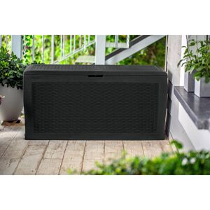 Keter Samoa 270 L Plastic Storage Box Anthracite Grey 57cm H X 117cm W X 45cm D Image