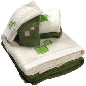 17 Stories Brojanac 3 Piece Multi-Size Bale Green Bath Sheet;Hand Towel;Fingertip Towel Image