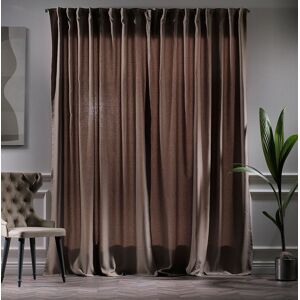 Noine Home Deco Polyester Room Darkening Single Curtain Panel Panel Cappuccino 130cm Width x 450cm Drop Image