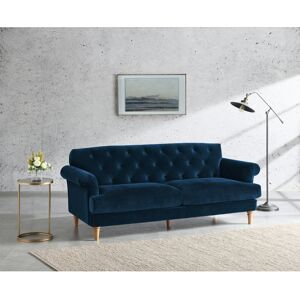 Etta Avenue Cobb 3 Seater Sofa Midnight Blue 83cm H X 195cm W X 86cm D Image