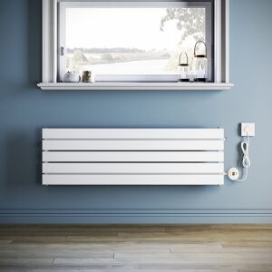 Brayden Studio 5.8cm, Smart WiFi-Enabled Electric Radiator Flat Panel with Intelligent Heating Control White 120" H x 37.50" W x 5.80" D Image