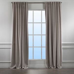 Noine Home Deco Polyester Room Darkening Single Curtain Panel Panel Light Stone 130cm Width x 425cm Drop Image