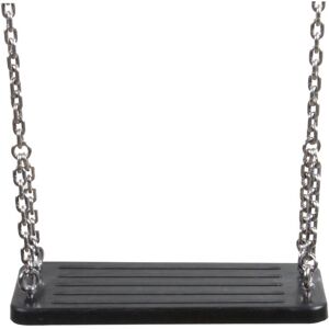 SwingKing Black Belt Swing with Chains Black 6cm H X 44.5cm W X 17cm D Image