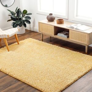 Brayden Studio Astri Solid Colour Mustard Area Rug Yellow Rectangle 160 x 213cm Image