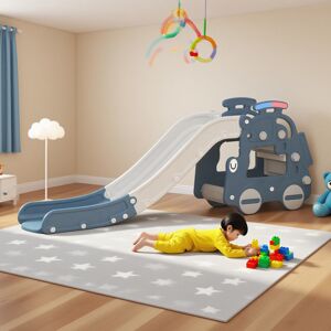 Living And Home Slide Blue 75cm H X 38cm W X 165cm D Image