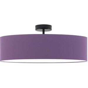 17 Stories Audriona 1-Light Semi Flush Mount Violet/Black 35cm H x 60cm W x 60cm D Image