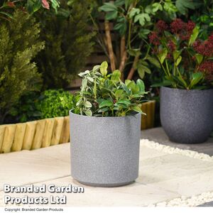 17 Stories Parissa Plant Pot - Twin Pack Grey 36cm H x 36cm W x 36cm D Image