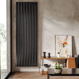 Belfry Heating Carmona Vertical Flat Panel Radiator Black 1800cm H x 608cm W x 47cm D Image