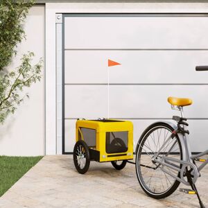 Archie & Oscar Pet Bike Trailer Oxford Fabric and Iron Yellow 63 x 123 x 66 cm Image
