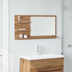 Ebern Designs Adji Vanity Mirror Artisan Oak 45cm x 90cm Image
