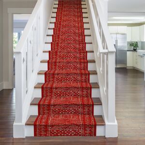 Bloomsbury Market Bansil Tufted Red Rug Red;Red Runner 750cm x 80cm Image