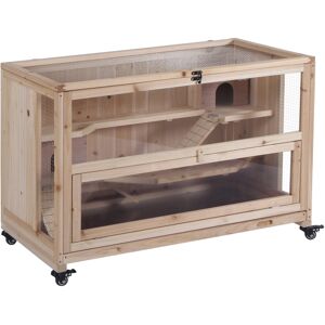 PawHut Weather Resistant Cage with Ramp 69cm H X 99cm W X 50cm D Image