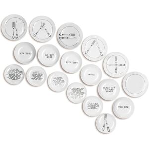 Excelsa Galateo 18 Piece Dinnerware Set, Service For 6 Black;White 18 Image