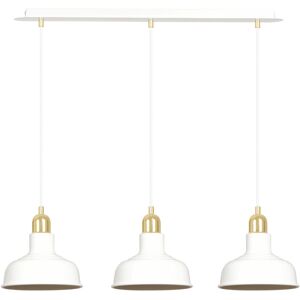 August Grove Greig 3 - Light Kitchen Island Dome Pendant White 15cm H X 72cm W X 21cm D Image