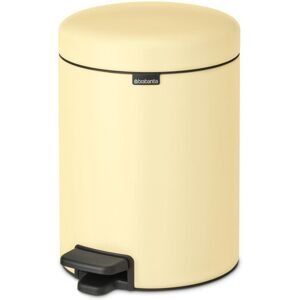 Brabantia NewIcon 5 Litre Soft Closing Pedal Bin Mellow Yellow 5L Image