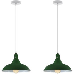 Borough Wharf Adaria 1 - Light Dome Pendant Green 111cm H X 32cm W X 32cm D Image