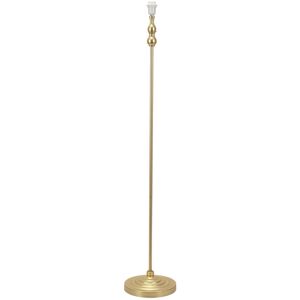 17 Stories Reselva 131cm Traditional Floor Lamp White/Gold 131cm H X 24cm W X 24cm D Image