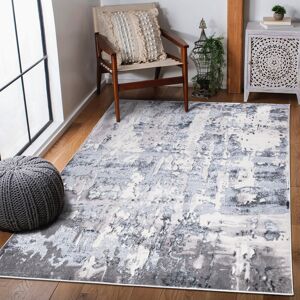 Borough Wharf Giuliano Grey Area Rug Grey Rectangle 120 x 170cm Image