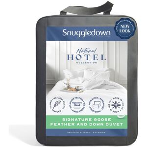 Luxurious Hotel Snuggledown Signature Goose Feather & Down Duvet 10.5 Tog All Year Summer & Winter Cotton Cover White Double Image