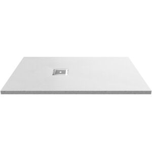 Nuie 1200 x 800 mm Standard Shower Tray White Slate 3.3cm H x 80cm W x 120cm D Image
