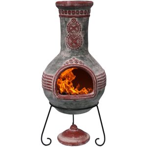 Gardeco Azteca Extra Large Mexican Clay Chimenea Green 125cm H X 50cm W X 50cm D Image