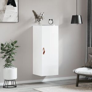 Latitude Run Aaryash Bathroom Storage High Gloss White 90cm H X 34.5cm W X 34cm D Image