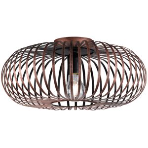 Borough Wharf Killian 1 -Light 40cm Flush Mount Brown 17cm H X 40cm W X 40cm D Image
