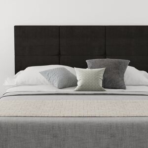 Brambly Cottage Kellen Upholstered Headboard Linen Charcoal Small Double (4') Image